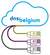 Cloud avec le logo de DNS Belgium et trois câbles internet représentant .be,.vlaanderen et.brussels.